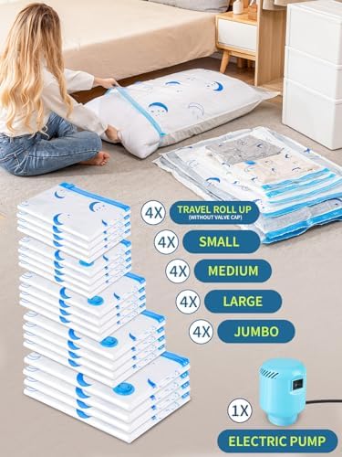 Vacuum Storage Bags with Electric Pump for Clothing and Home Organization - Image 2