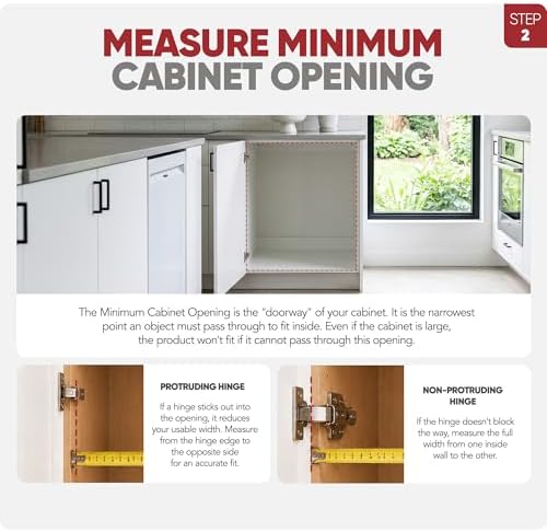 Rev-A-Shelf Dual Kitchen Cabinet Pullout Organizer, Min Open Width of 11.5" - Image 4