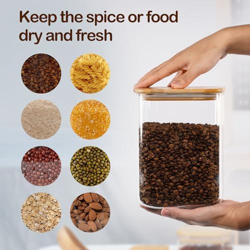 D2scrma 115oz/3.6Qt/3400ml Square Glass Storage Containers with Lids 2-Pack - Image 3