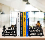 Decorative bookends for Shelves, Heavy Metal Bookends, Unique Bookends, Non Skid Book Ends, Book Stopper for Home/Office Decor/Shelves, 7 X 5.51 X 4 in/Piece (with Quote on Product) - Image 6