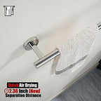 JQK Chrome Towel Bar, 20.5 Inch 304 Stainless Steel Thicken 0.8mm Towel Rack Bathroom, Towel Holder Polished Finished Wall Mount, Useable Length 18 Inch, TB110L18-CH - Image 6