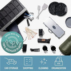 CleverMade Collapsible Storage Bins With Lids, 46L 3 Pack, 75 lb, Obsidian - Image 3