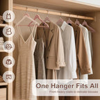 HOUSE DAY Cedar Hangers for Closet, Cedar Wood Hangers 10 Pack with Rings - Image 6