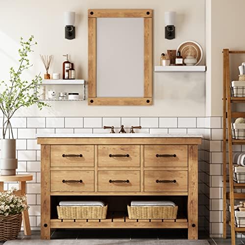 QEEIG Bathroom Shelves Over Toilet Wall Mounted (White, Set of 2, 15.7") - Image 6