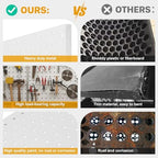 Peg Board, 2 Pack Metal Pegboard Panels White Pegboards Wall Organizer with Frame Large Heavy Duty Peg Board with Hooks for Walls Home, Garage Tool Storage, Office, Craft Room, Kitchen 24”×16” - Image 6