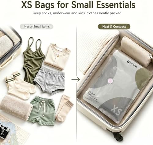15 Pack Travel Vacuum Bags with Pump: Save 50% with Promo Code: 9ZUJ34ZR - Image 6