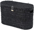 Coeusy Toilet Paper Storage Basket with Lid, Wicker Basket for Bathroom by WEAVECOMFORTINTOEVERYCORNER