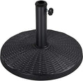 Yaheetech 22 lbs Heavy Duty Outdoor Umbrella Base 18" Round Patio Umbrella Stand Market Umbrella Base for Garden & Lawn, Black by Yaheetech