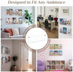6 Pack Clear Acrylic Magazine Holder Wall, Brochure, 24 Inch - Image 4