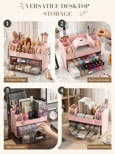 Large Makeup Organizer Countertop for Vanity Skincare Organizers - Image 6