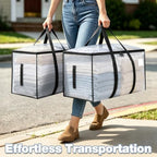 8 Pack Heavy Duty Waterproof Moving Bags, Foldable Totes - Image 5