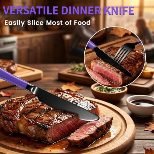 24 Piece Stainless Steel Silverware Set with Expandable Drawer Organizer - Image 4