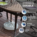 US Weight Durable 50 Pound Fillable Umbrella Base Designed to be Used with a Patio Table - Image 5