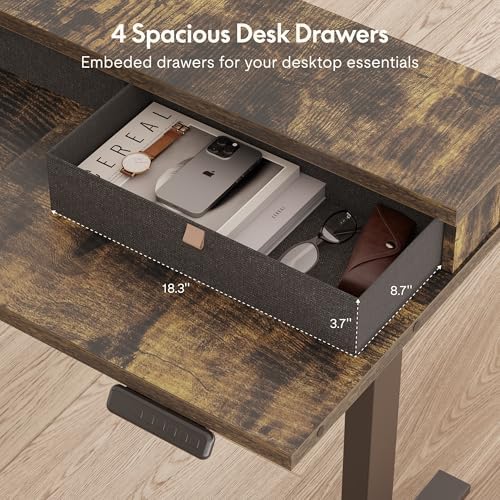 FLEXISPOT Reversible L-Shaped Corner Standing Desk with Monitor Shelf - Image 6