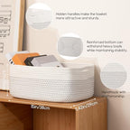 OIASKET Storage Baskets for Organizing 3 Pack, Woven Baskets for Shelves, - Image 2