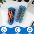 Gueevin 24 Pcs Pencil Box Clear Plastic Pencil Case, Cute Blue - Image 5