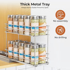 Mystozer Pull Out Spice Rack Organizer for Cabinet, Slide Out Spice Racks - Image 6