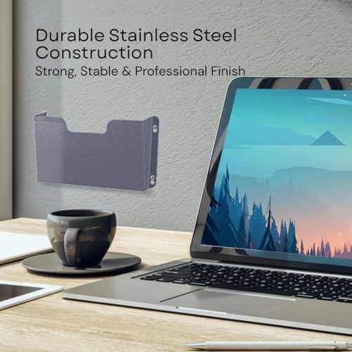 Single Pocket Wall File Organizer, Metal Letter Size Office Wall Organizer - Image 4