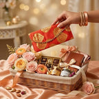 LoveNspire Brocade Fabric Money Envelopes (8 x 4 Inch) Decorative Floral Pattern Shagun Lifafa for Indian Wedding, Birthday | Cash Gift Holder & Home Savings Organizer Beige/Pack of 10 - Image 6