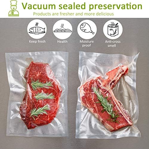 POTANE 6 Pack 11"x20'(3Rolls) and 8"x20' (3Rolls)Thickened Vacuum Sealer Bags , Smell-Proof, Puncture Prevention, Heavy duty for POTANE, Food Saver, Great for Vacuum storage,Meal Prep or Sous Vide - Image 7