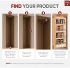 Rev-A-Shelf Maple Pullout Organizer for Wall Kitchen Cabinets, Full Extension Slides & Adjustable Shelves, Min Opening Width of 5.5", 448-WC-5C - Image 6