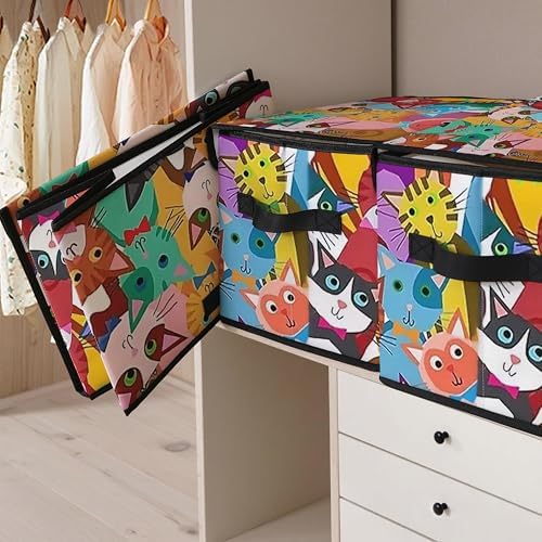 Stackable Clothes Storage Bins with Lids 3 Pack - Image 4
