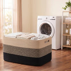 OIAHOMY 108L Extra Large Blanket Basket Dog Toy Basket Yellow Black - Image 6