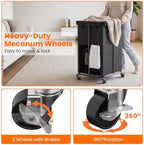 2 Pack Laundry Hamper with Wheels, 150L Rolling Laundry Basket Bag Handles - Image 3