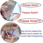 PMMASTO Adhesive Acrylic Spice Rack, Clear- 4 Pack with 2 Tapes - Image 2