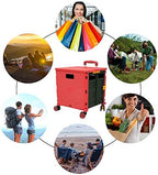 Quick Utility Cart Four -Rotate Wheeled Collapsible Handcart with Durable Heavy Duty Plastic Telescoping Handle for Travel Shopping Moving Luggage Office Use - Image 2