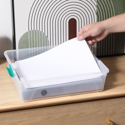 novelinks 10 Quart Clear Plastic Storage Containers with Lids (4 Pack) - Image 6