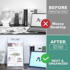 Argvey 3-Tier Brochure Holder 8.5 x 11, Desktop Literature & File Organizer - Image 6