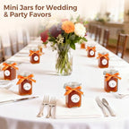 ComSaf Square Small 8 oz Glass Spice Jars with Airtight Lids 12 Pack Pantry - Image 6