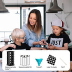 Handisen Rotating Spice Rack Organizer for Cabinet, Spice Racks Storage with 20 Jars, Spinning Spice rack for Kitchen Countertop, Spice Holder,Seasoing Storage Racks, Silver - Image 7