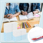 Fainne 24 Plastic Pencil Case Bulk, Single Layer, White, Blue, S - Image 6