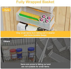 VyGrow Over the Door Organizer, 8-Tier Pantry Organizer with Fully Enclosed Mesh Baskets, Heavy-Duty Metal Hanging Spice Rack for Kitchen Bathroom Laundry Room, 2-in-1 Wall Mount or Door Mount, White - Image 2