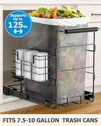 Bulado Pull Out Trash Can Under Cabinet, Fits 30-40 Qt, Bin Not Included - Image 6