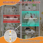 Golpart Basket Shelves Closet Rack with Wheels Metal Pantry Wire Shelf Unit - Image 5