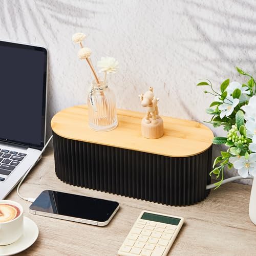 2 Pcs Cable Management Box, Fits Most Power Sockets, 11.8x5.1x4.3 in - Image 6