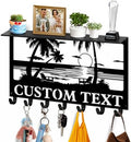 Dyoart Custom Beach Theme Key Holder Wall Mount with Shelf, Home Decor Gift by Dyoart