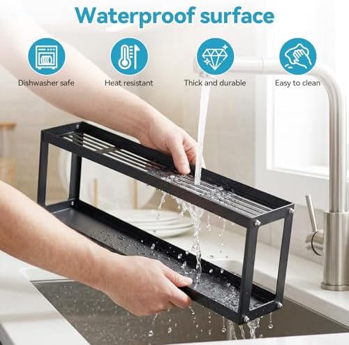OTraki 2 Tier Strong Magnetic Oven Shelf 30 Inch Length Spice Rack - Image 6