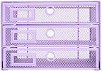 Annova Desk Organizer Wire Mesh 3 Tier Sliding Drawers Paper Sorter/Multifunctional/Premium Solid Construction for Letters, Documents, Mail, Files, Paper, Kids' Art Supplies (Light Pink) - Image 4