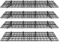 FLEXIMOUNTS 4-Pack 2x6ft 24-inch-by-72-inch Wall Shelf Garage Storage Rack Floating Shelves, Black, Classic Series by FLEXIMOUNTS