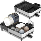 Urackify Stainless Steel Dish Drying Rack for Kitchen Counter,Black by Urackify