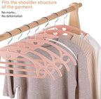 Velvet Hangers Felt Clothes Hangers 50 Pack Pink - Image 5