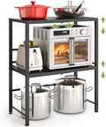 Expandable-Metal-Storage-Shelves-Organizer For Pantry Kitchen Garage, 2-Tier Heavy Duty Shelving Units and Storage For Small Appliance, Adjustable Standing Shelf Riser Rack For Closet Warehouse by Acorss-Star