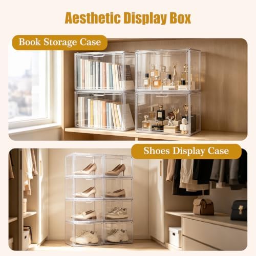 6 Pack Acrylic Display Case Purse Storage Organizer for Closet - Image 6