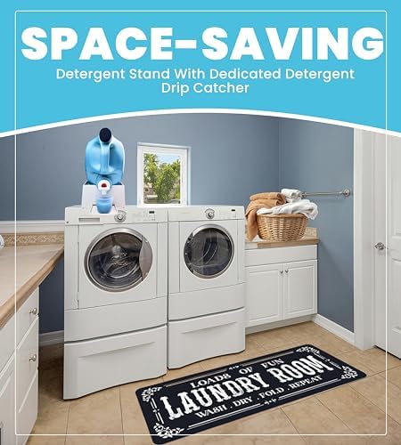 Skywin Laundry Detergent Holder with Laundry Room Rug Runner - Image 4