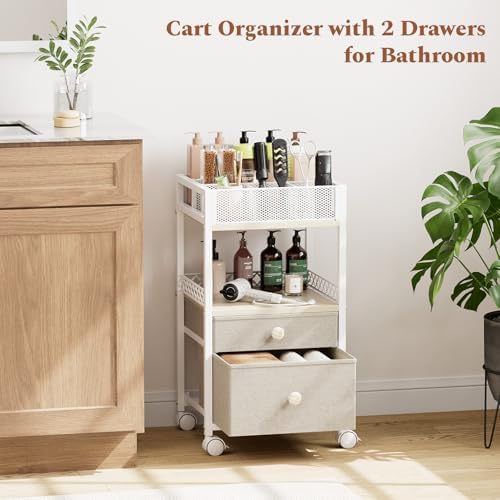Plaviya Makeup Organizer Cart Under Desk Storage for Perfume Nail Skin Care - Image 6