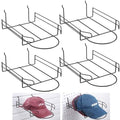 Kigley 4 Pcs Wire Hat Display Racks for Slatwall Black Baseball Hat Racks by Kigley